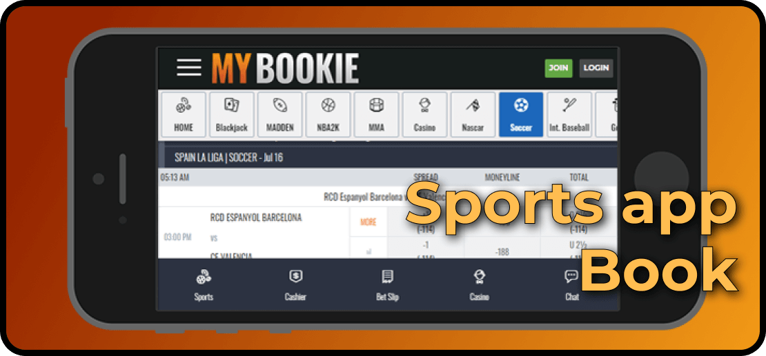Mybookie Sports app Book